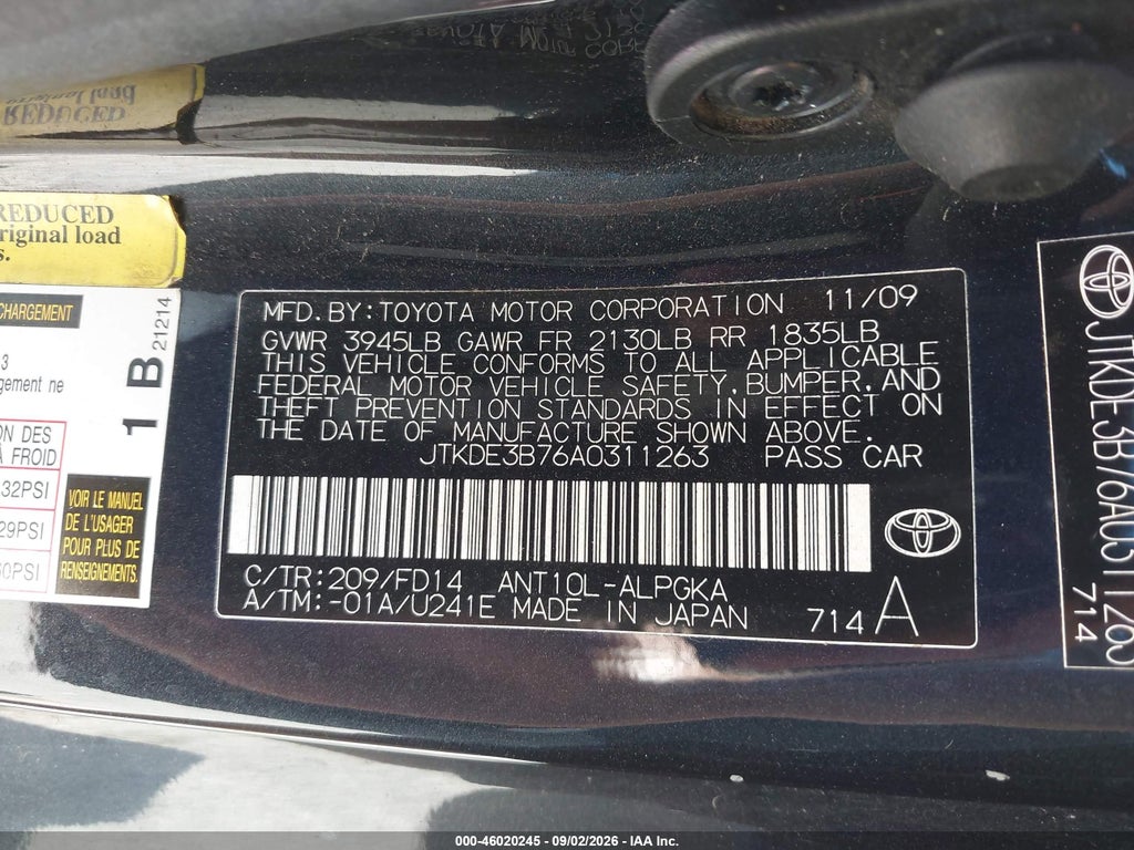2010 Scion TC photo 9