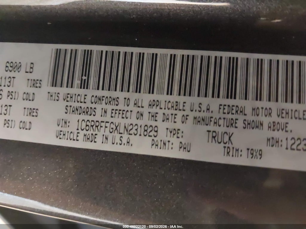 2020 Ram 1500 BIG Horn 4X4 5'7 Box photo 9