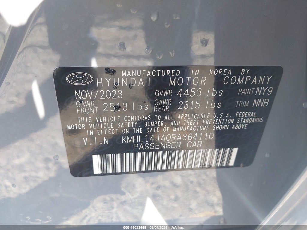 2024 Hyundai Sonata SEL photo 9