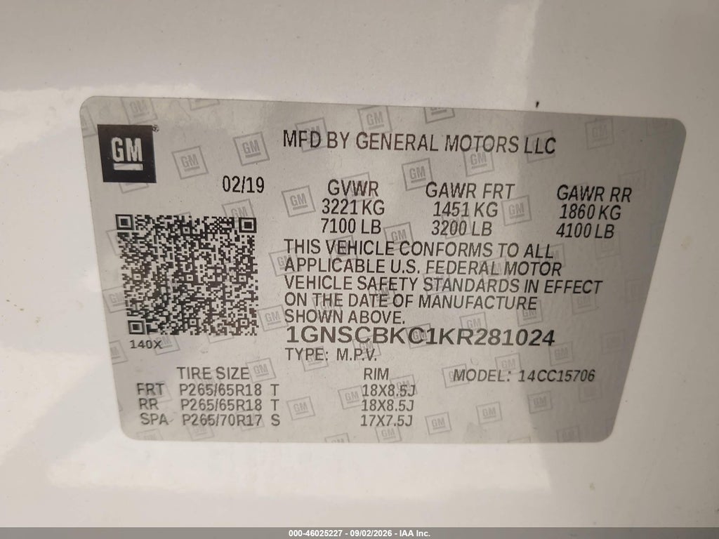 2019 Chevrolet Tahoe LT photo 9