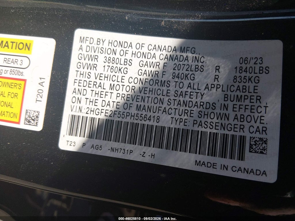 2023 Honda Civic Sport photo 9