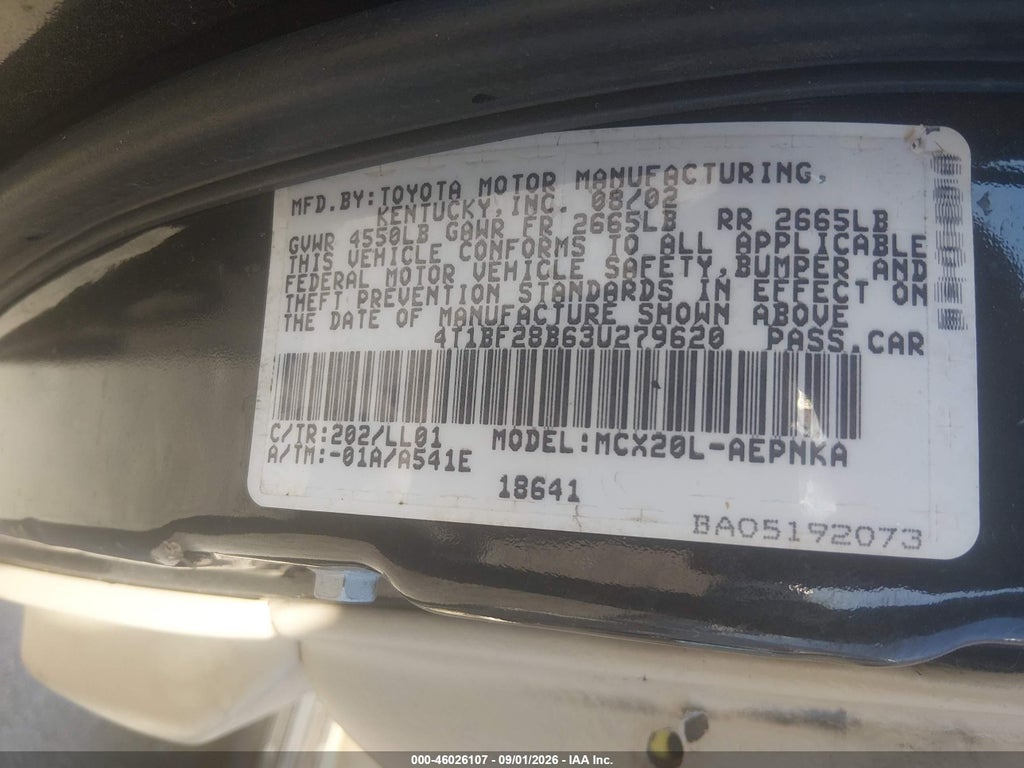 2003 Toyota Avalon XL photo 9