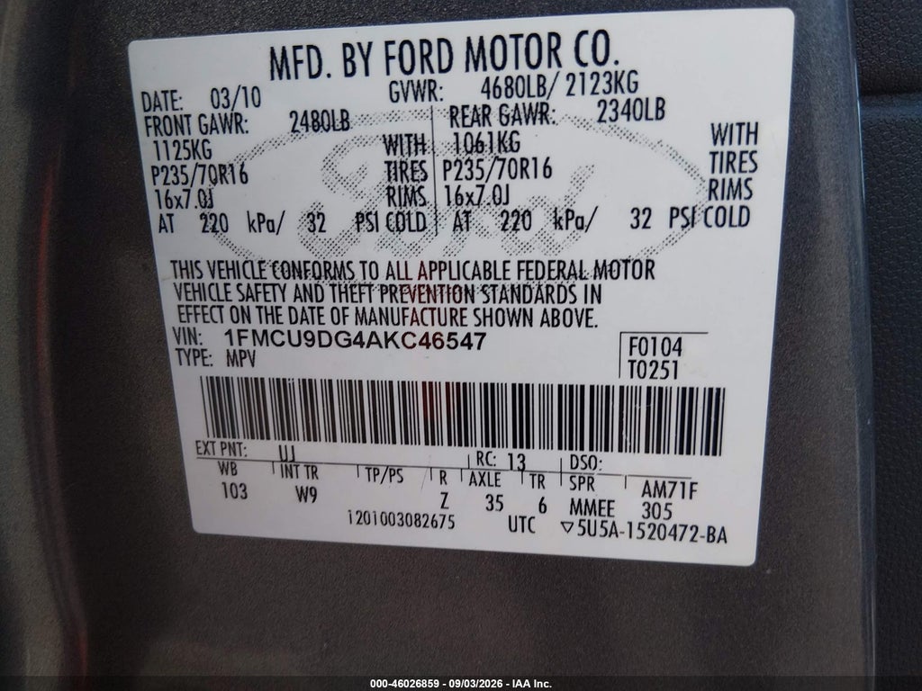 2010 Ford Escape XLT photo 9