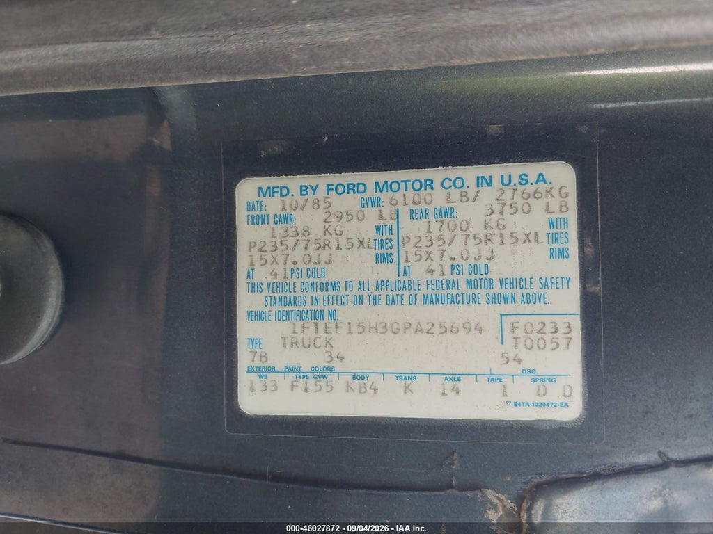 1986 Ford F150 photo 9
