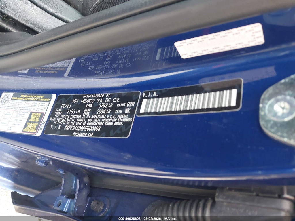2023 Kia Forte LXS photo 9