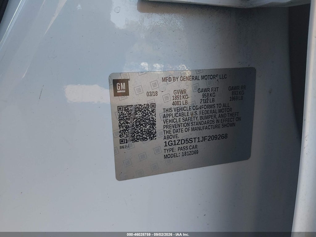 2018 Chevrolet Malibu LT photo 9
