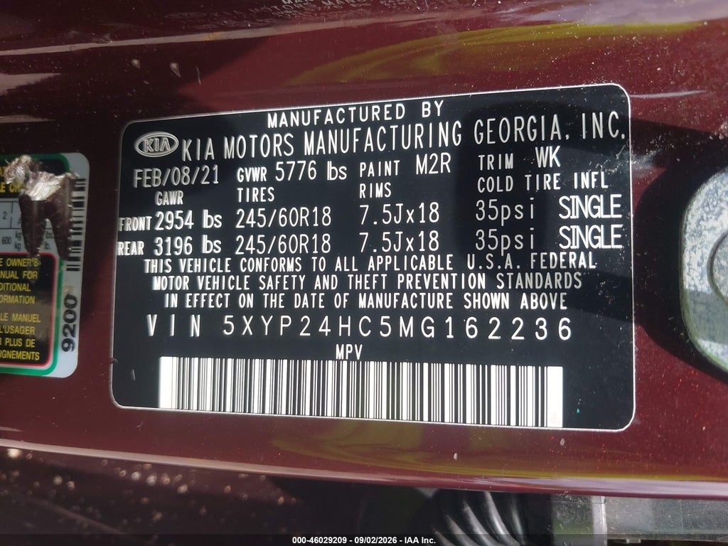 2021 Kia Telluride LX photo 9