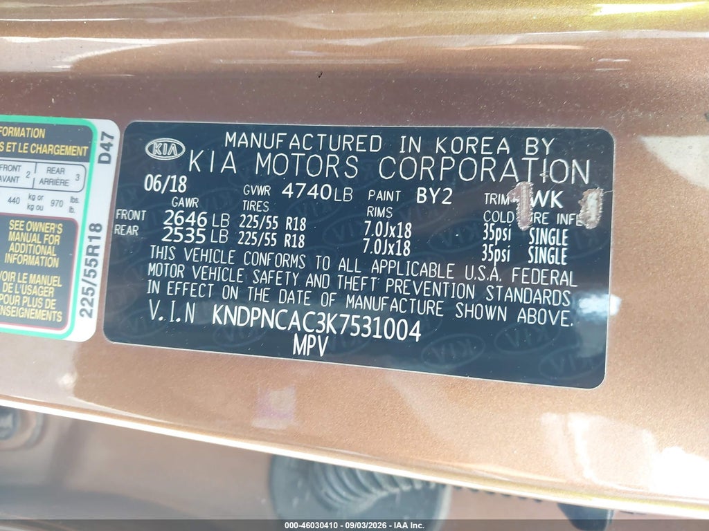 2019 Kia Sportage EX photo 9