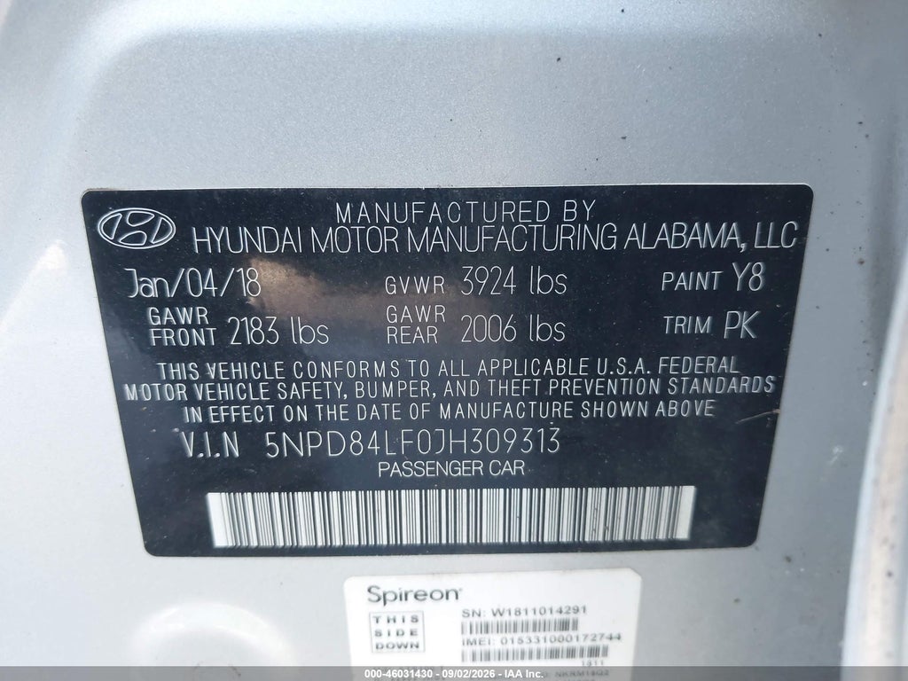 2018 Hyundai Elantra SEL photo 9