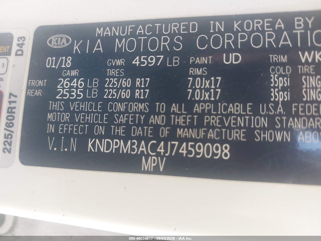 2018 Kia Sportage LX photo 9