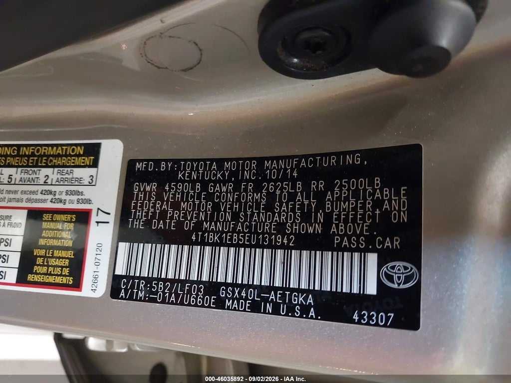 2014 Toyota Avalon XLE Premium photo 9
