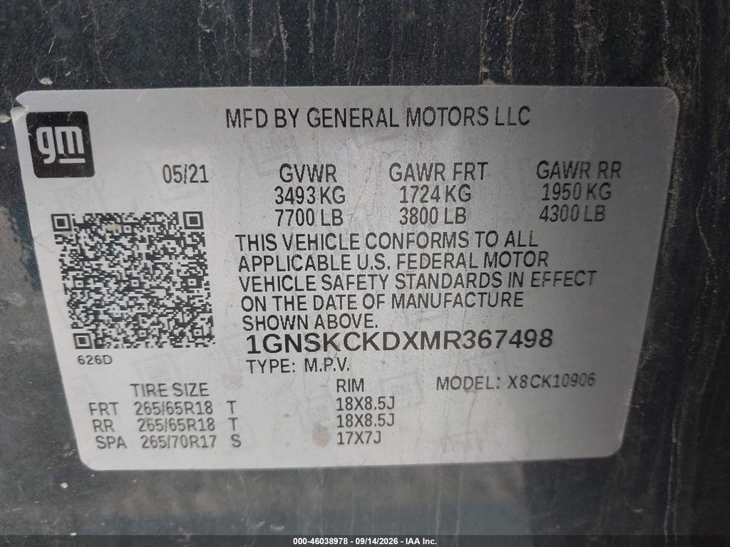 2021 Chevrolet Suburban 4WD LT photo 9