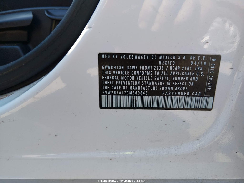 2016 Volkswagen Jetta 1.4T S photo 9