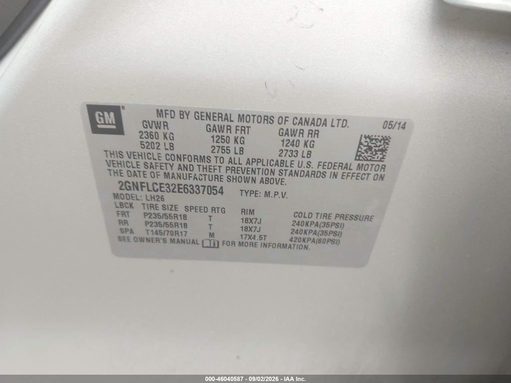 2014 Chevrolet Equinox 2LT photo 9