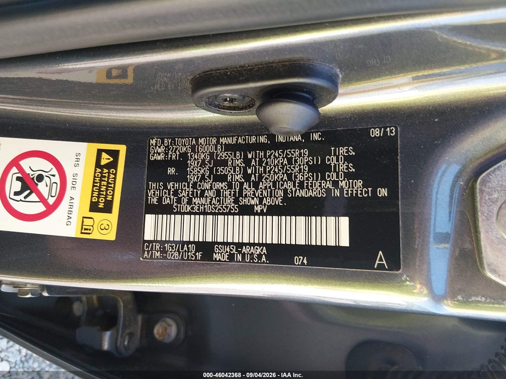 2013 Toyota Highlander Limited V6 photo 9