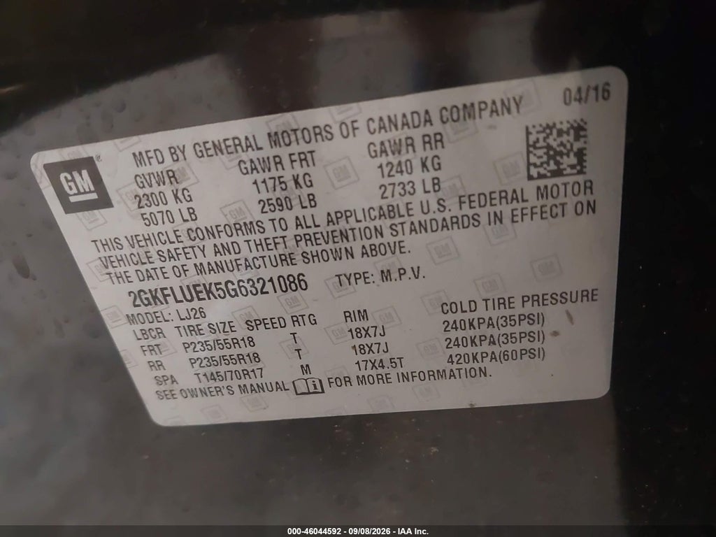 2016 GMC Terrain SLT photo 9