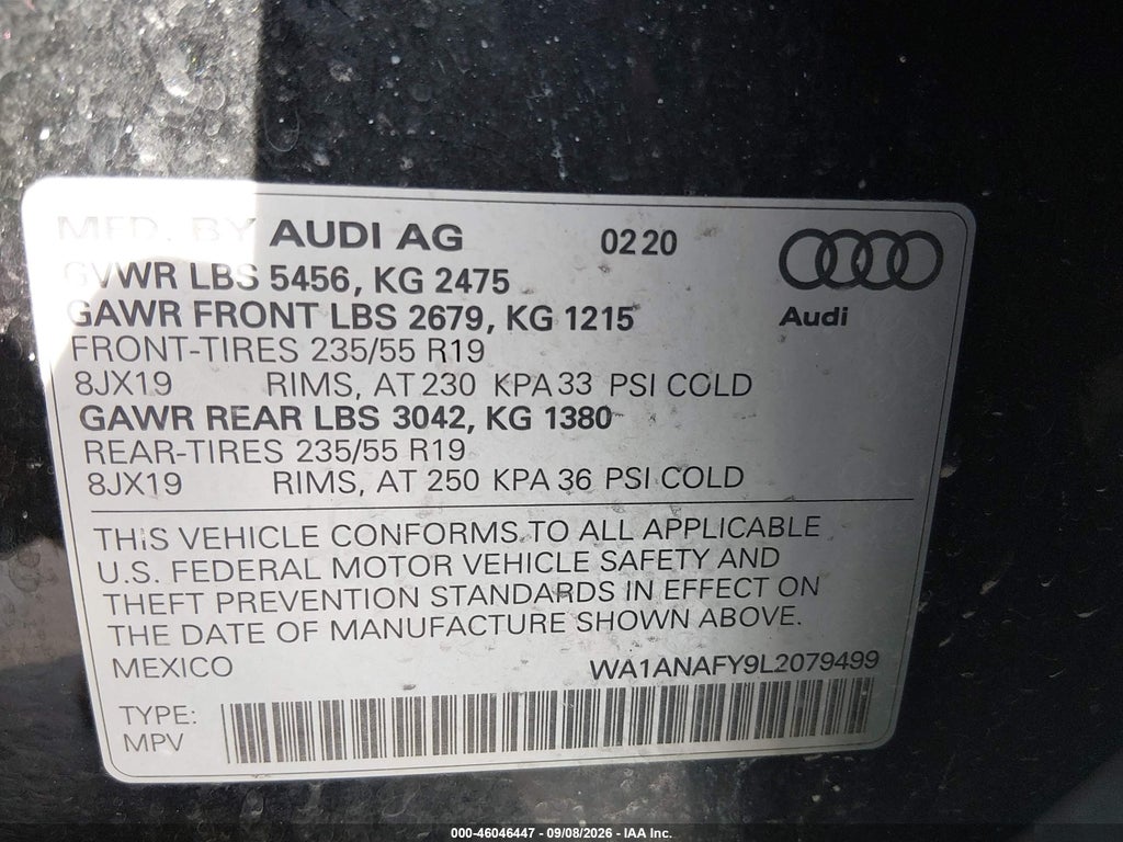 2020 Audi Q5 Premium 45 Tfsi Quattro S Tronic photo 9