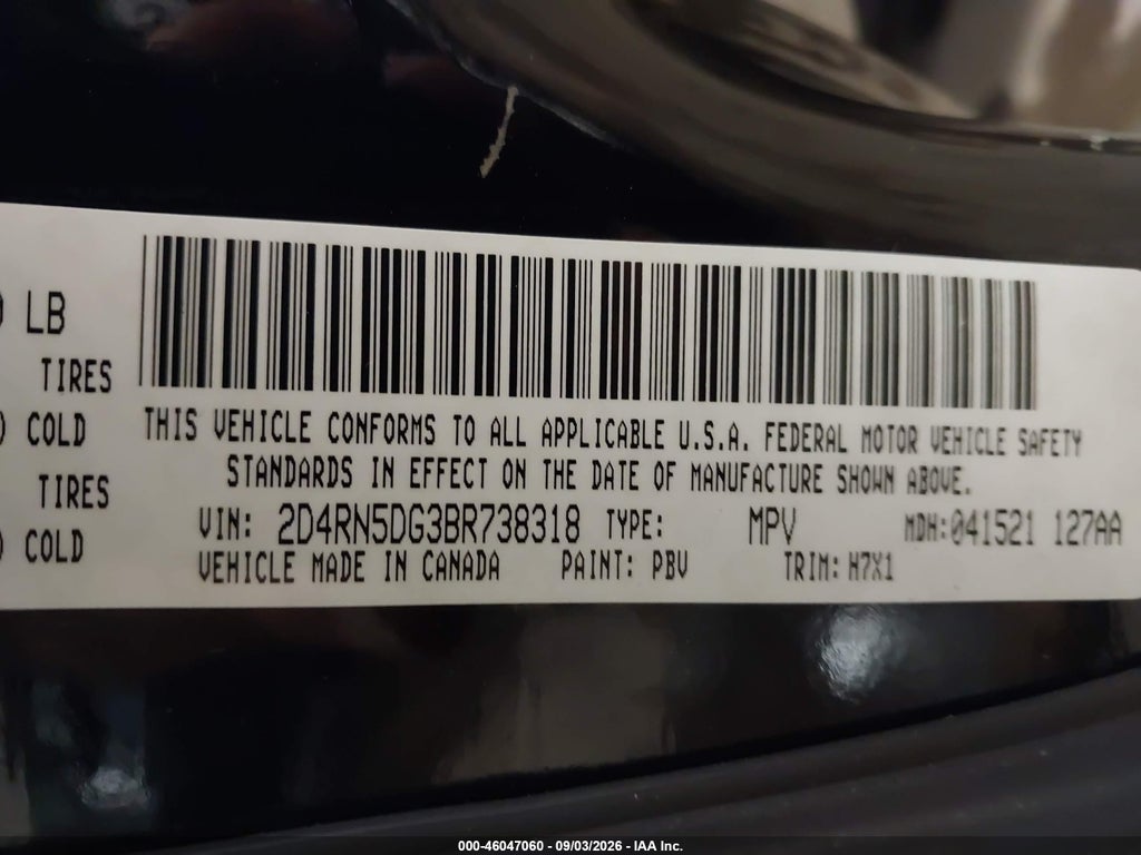 2011 Dodge Grand Caravan Crew photo 9