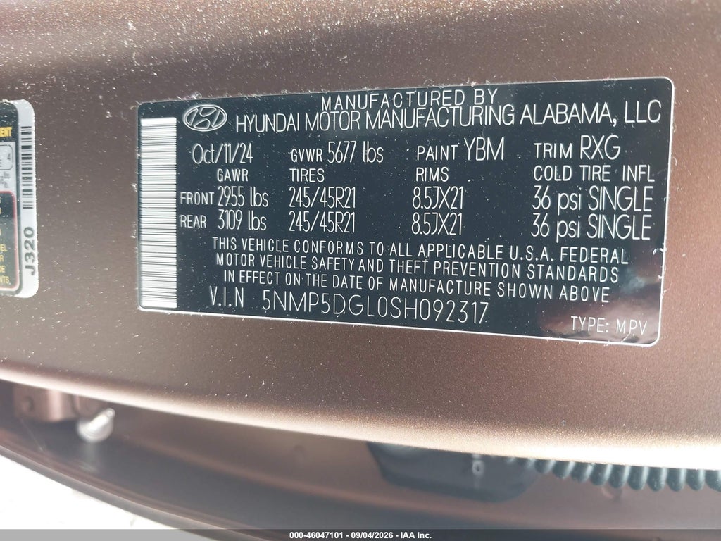 2025 Hyundai Santa FE Calligraphy photo 9