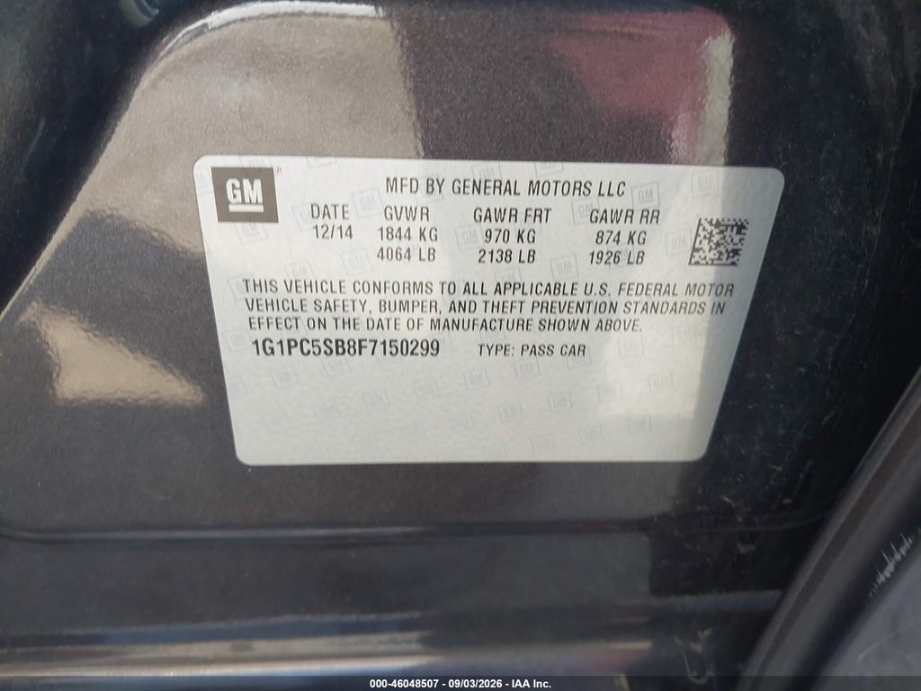 2015 Chevrolet Cruze 1LT Auto photo 9