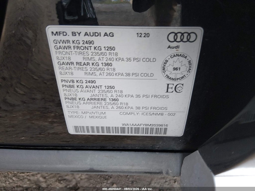 2021 Audi Q5 Premium 45 Tfsi Quattro S Tronic photo 9