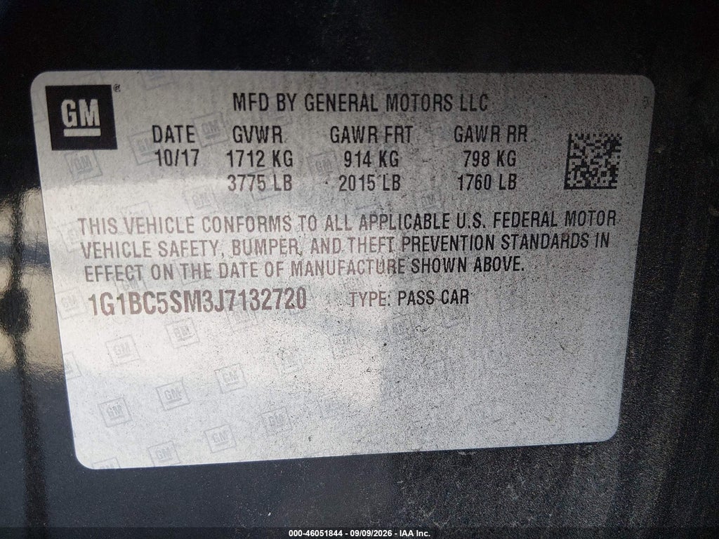 2018 Chevrolet Cruze LS Auto photo 9
