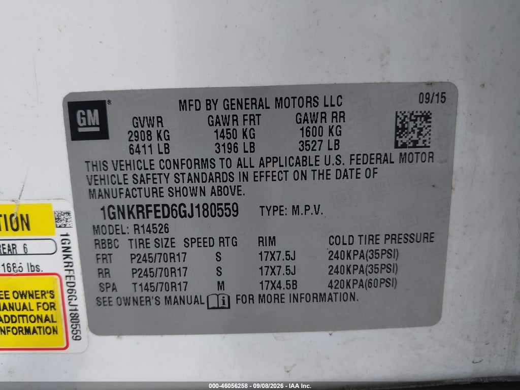 2016 Chevrolet Traverse LS photo 9