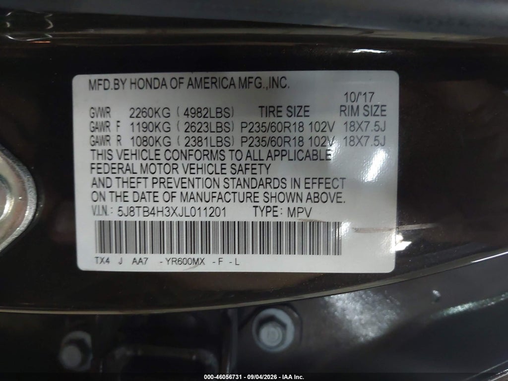 2018 Acura RDX Acurawatch Plus Package photo 9