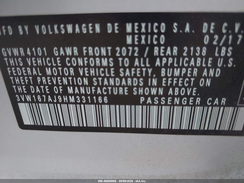 2017 Volkswagen Jetta 1.4T S photo 9