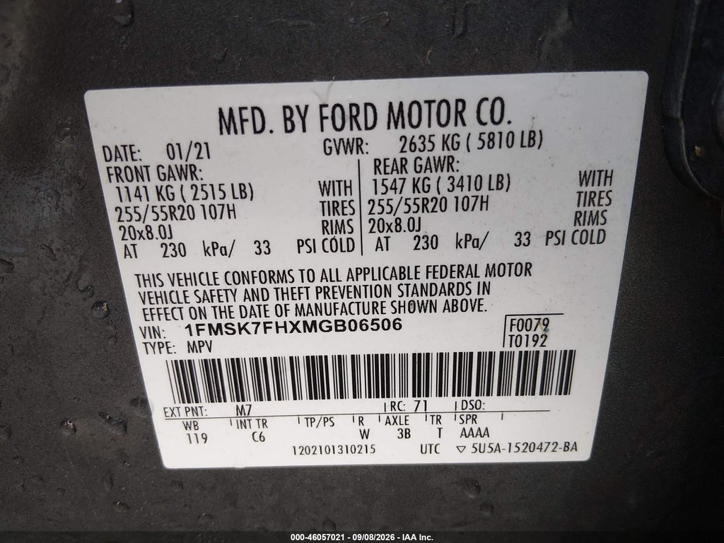 2021 Ford Explorer Limited photo 9