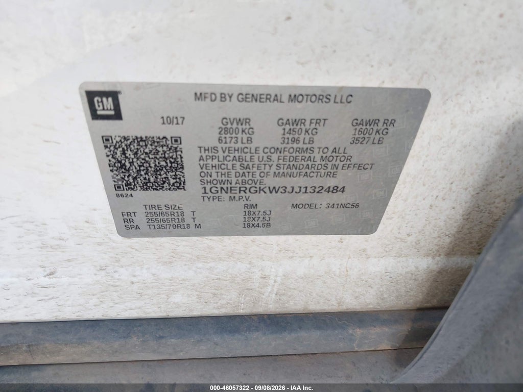 2018 Chevrolet Traverse 1LT photo 9