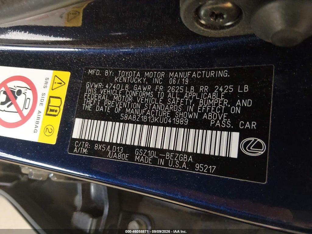 2019 Lexus ES 350 photo 9