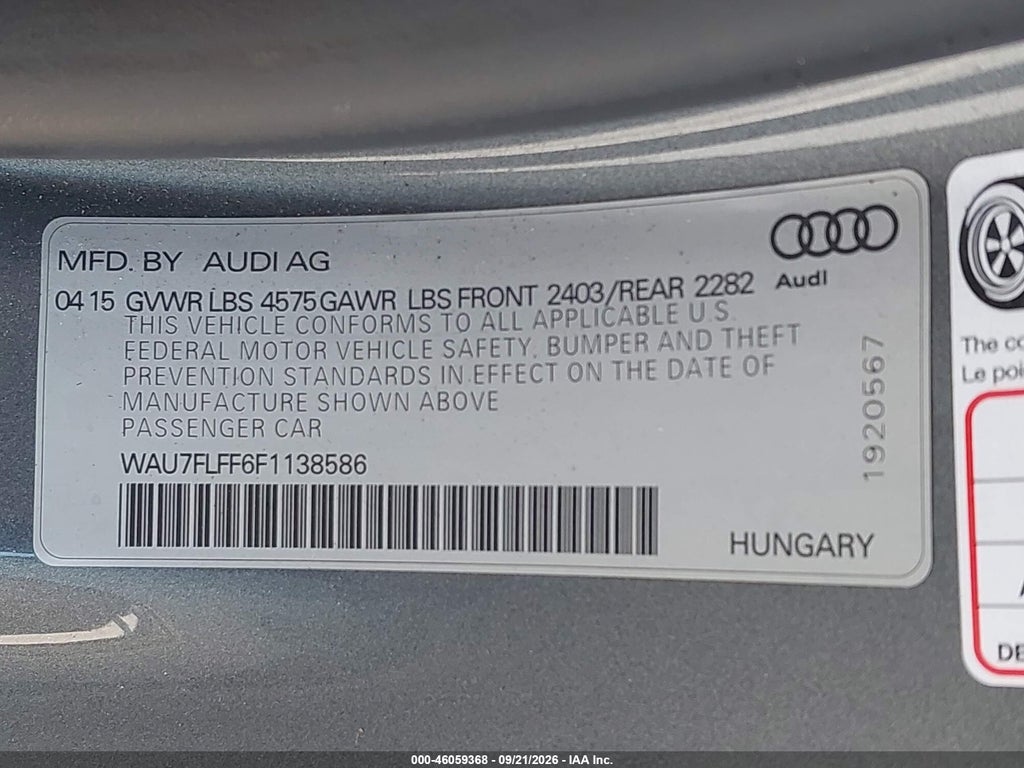 2015 Audi A3 2.0T Premium photo 9