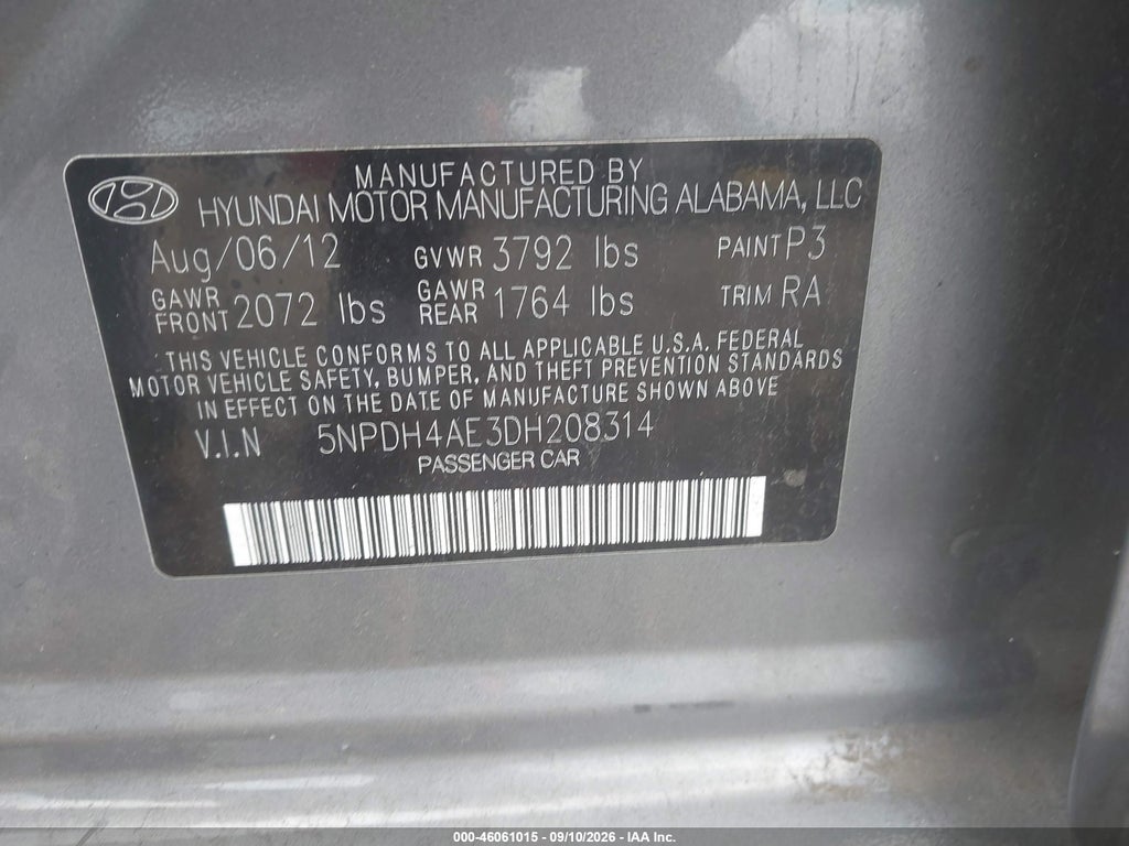 2013 Hyundai Elantra GLS photo 9