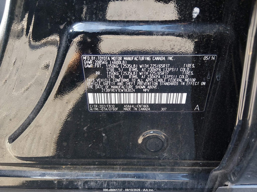 2014 Toyota RAV4 LE photo 9