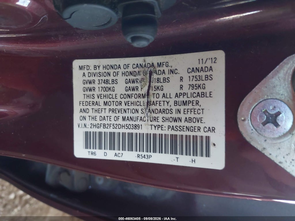 2013 Honda Civic LX photo 9