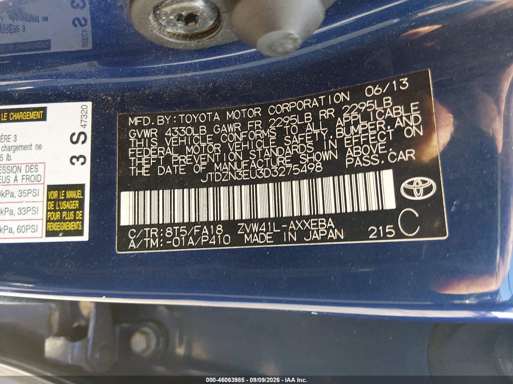 2013 Toyota Prius V TWO photo 9