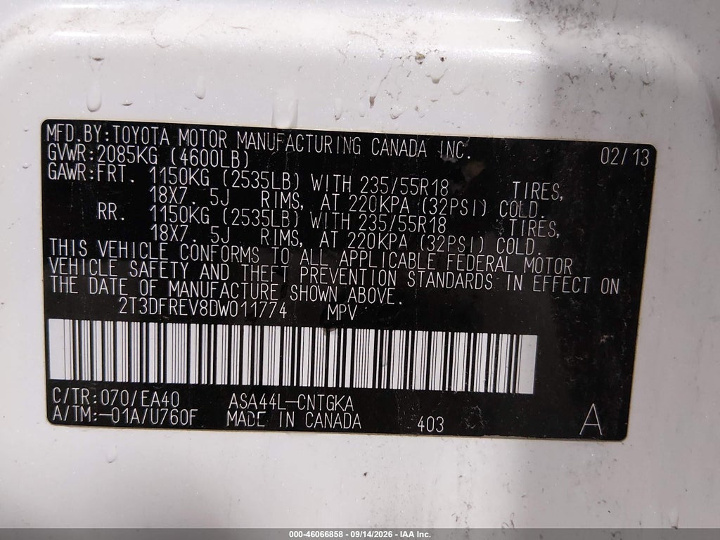 2013 Toyota RAV4 Limited photo 9