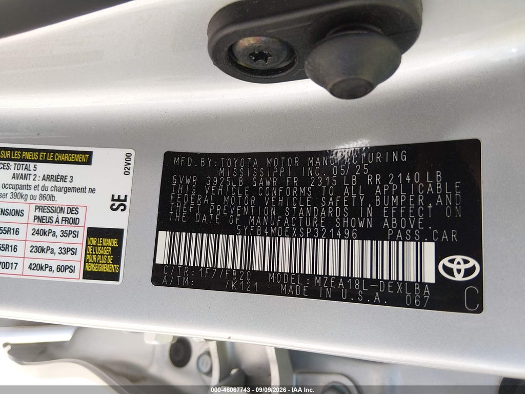 2025 Toyota Corolla LE photo 9