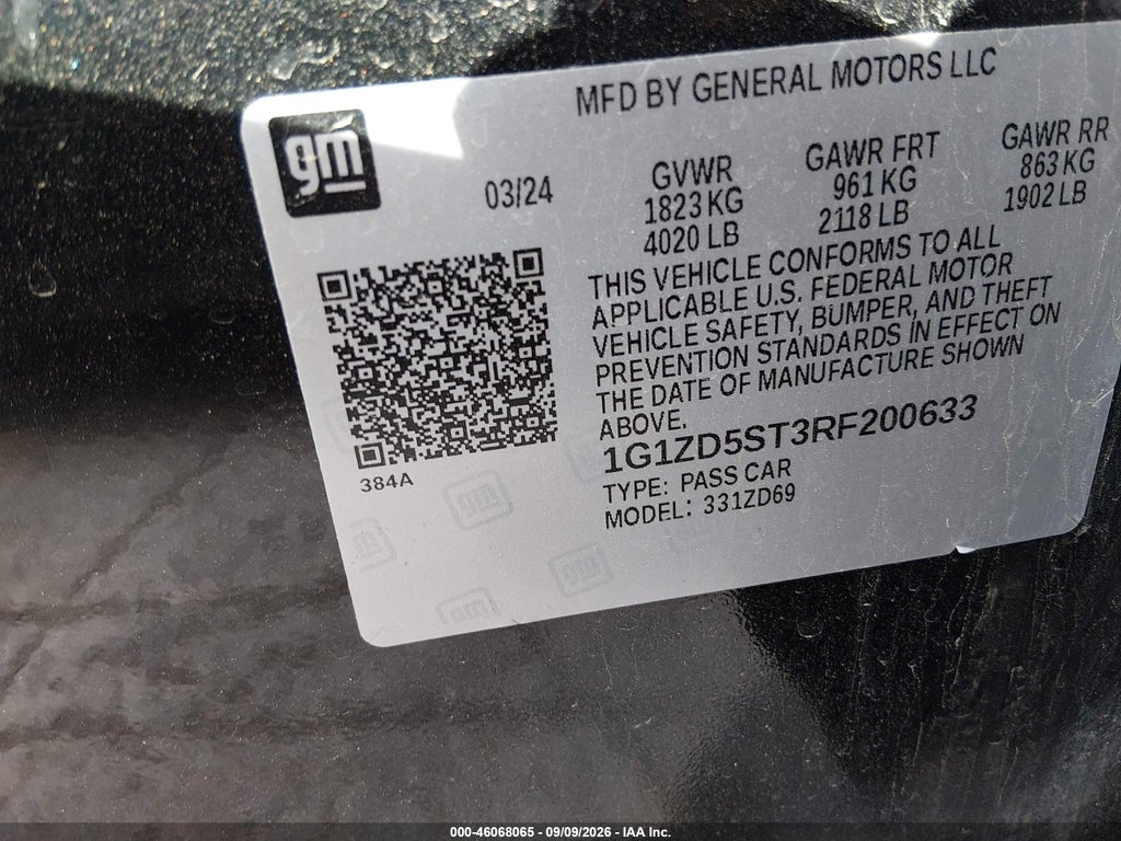 2024 Chevrolet Malibu FWD 1LT photo 9