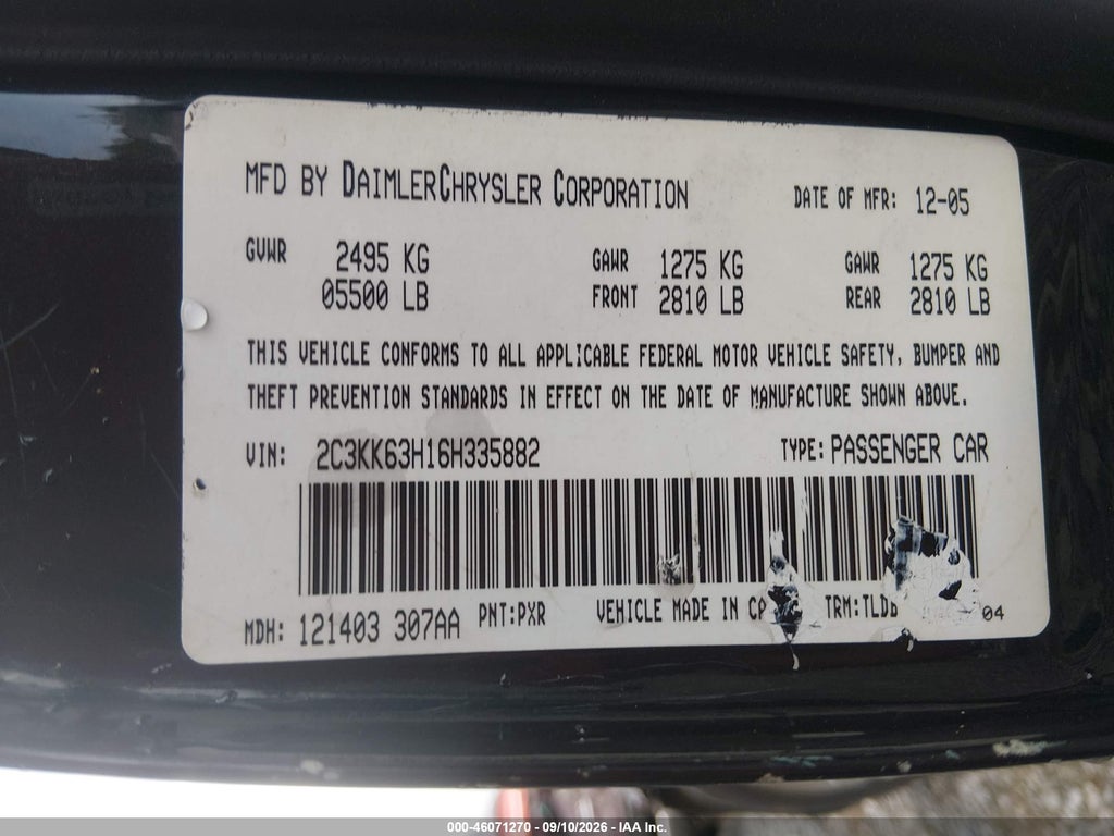 2006 Chrysler 300C photo 9