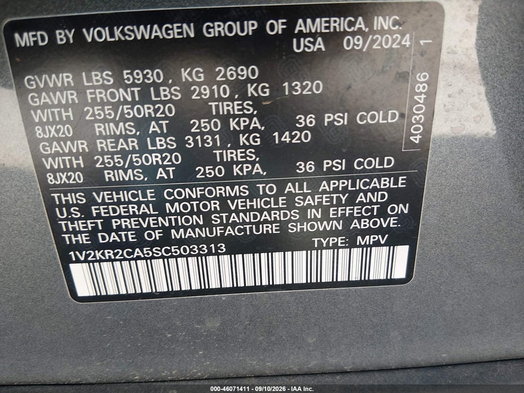 2025 Volkswagen Atlas 2.0T SE W/Technology photo 9