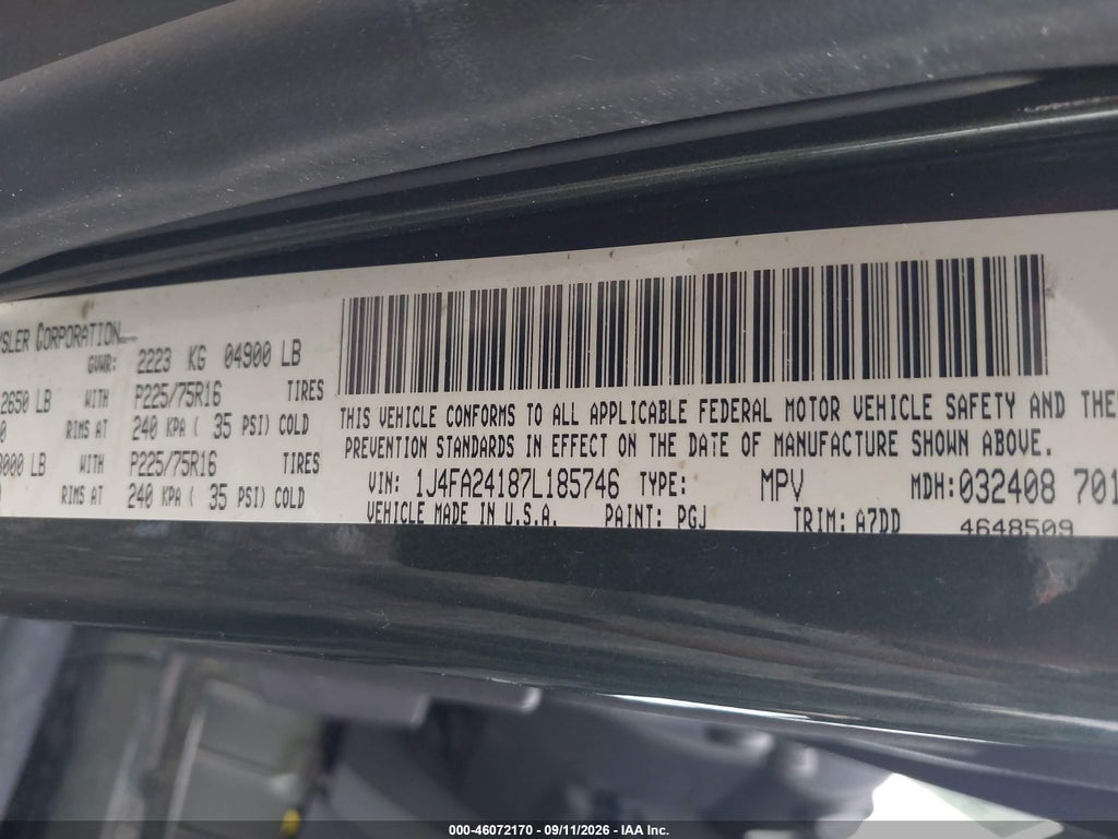 2007 Jeep Wrangler X photo 9