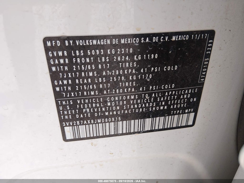 2018 Volkswagen Tiguan 2.0T SE/2.0T SEL photo 9