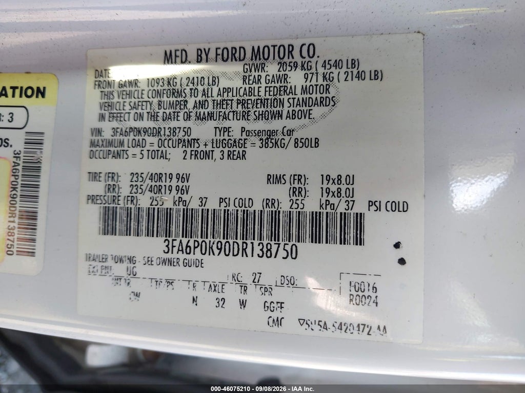 2013 Ford Fusion Titanium photo 9