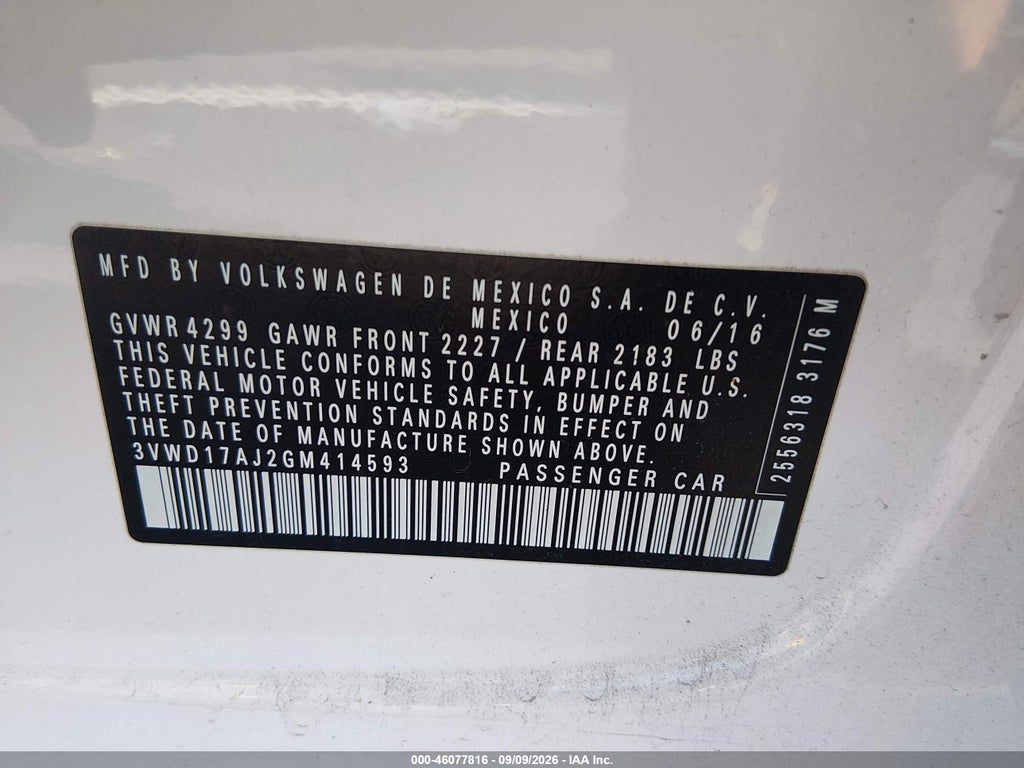 2016 Volkswagen Jetta 1.8T Sport photo 9