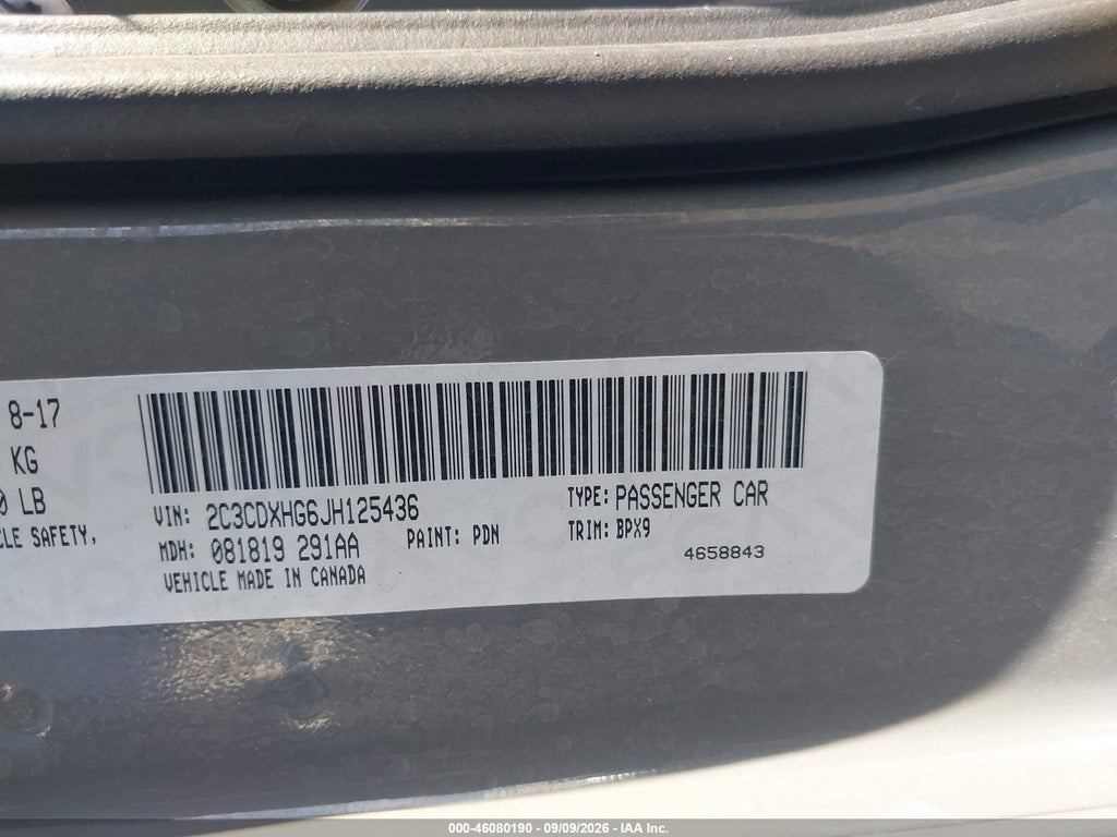 2018 Dodge Charger SXT Plus RWD photo 9