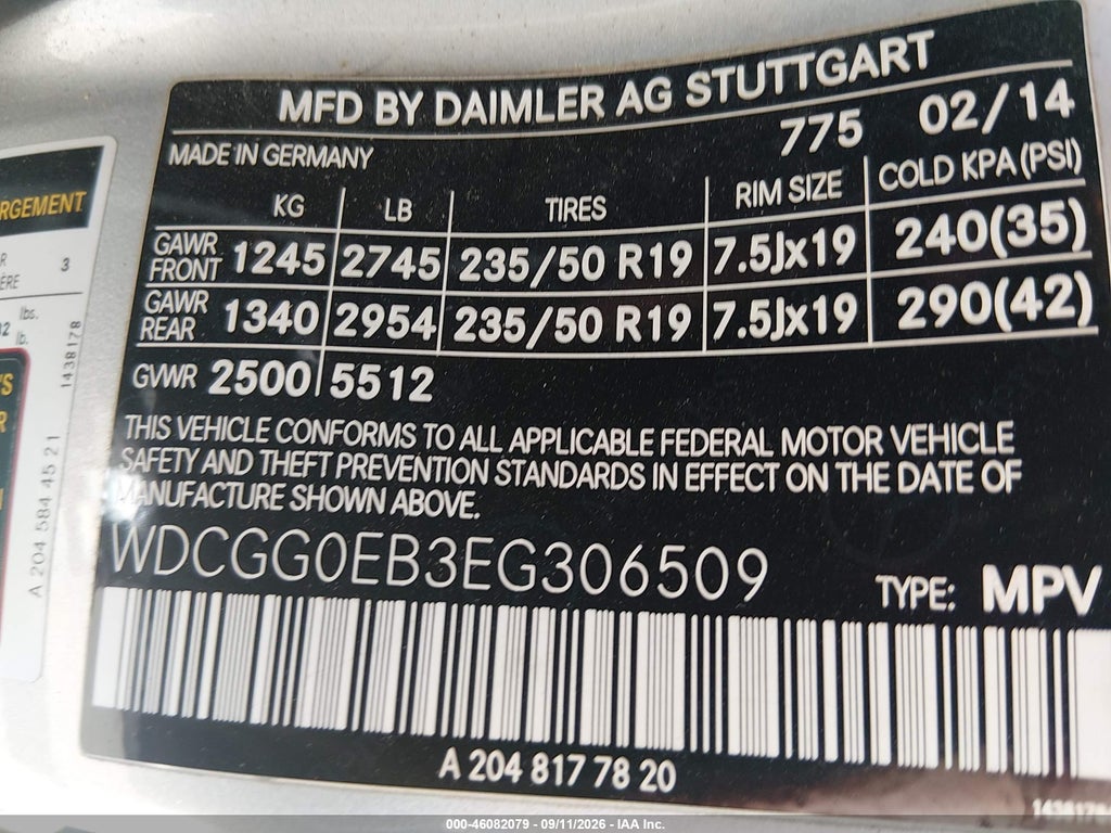 2014 Mercedes-Benz GLK 250 Bluetec 4MATIC photo 9