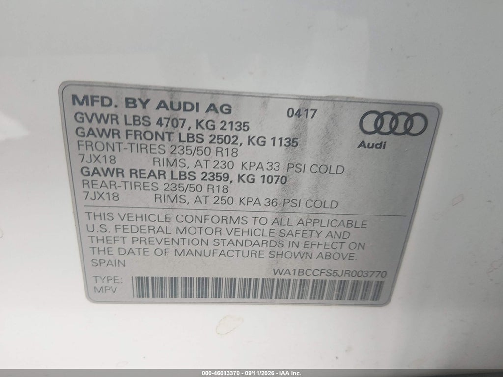 2018 Audi Q3 2.0T Premium/2.0T Sport Premium photo 9
