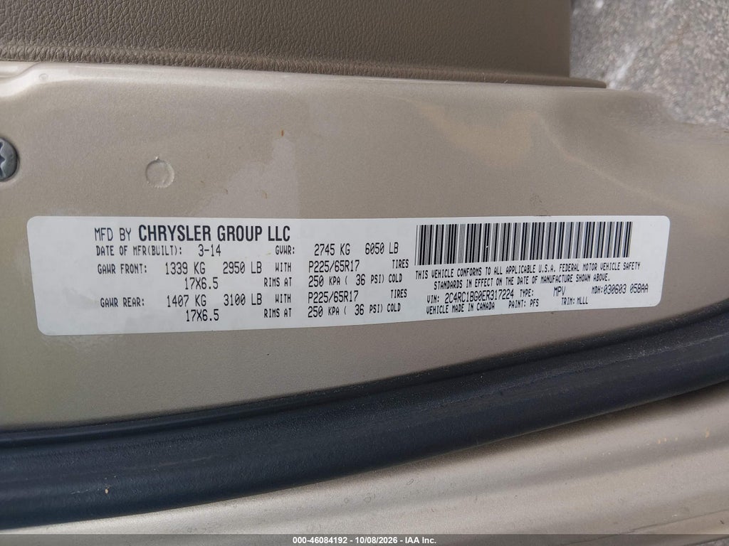 2014 Chrysler Town & Country Touring photo 9
